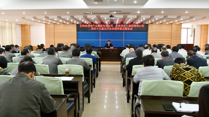 集团党委副书记、总经理高建嵩到云维集团宣讲党的十九届五中全会精神