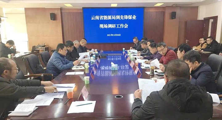 云南省能源局党组成员、副局长张春红一行到先锋煤业公司调研指导