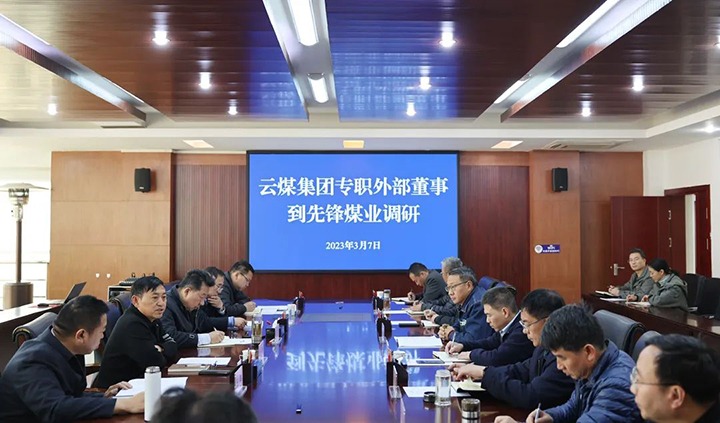 龙8头号玩家(国际)官方网站（煤化）集团专职外部董事寸延峰、孔君到先锋煤业公司调研