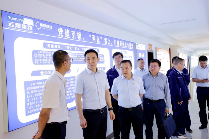 党建引领筑根基、安全生产发展——集团党委副书记王鑫深入镇雄煤业公司开展党建融入安全生产专题调研